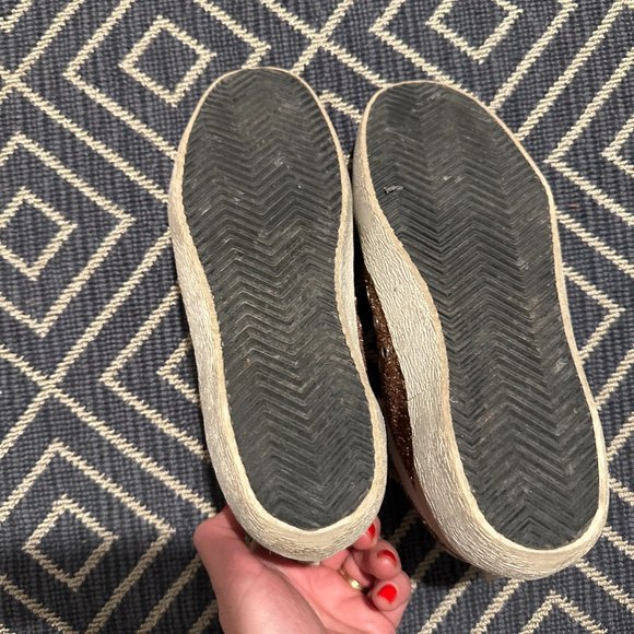 Golden Goose Mid Star Brogue Glitter Suede Sneakers - Size 38 - Picture 5 of 12